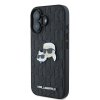 Karl Lagerfeld KLHCP16SPGKLKCPK iPhone 16 6.1 czarny/black hardcase Monogram Karl&Chaoupette Head Pin
